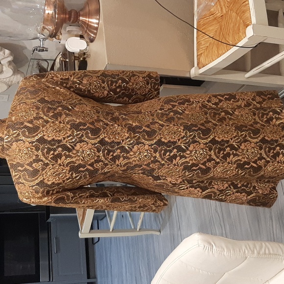 Lace gold coat Fits Size Small - Picture 5 of 12